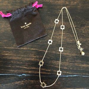 Kate Spade king gold necklace- long
